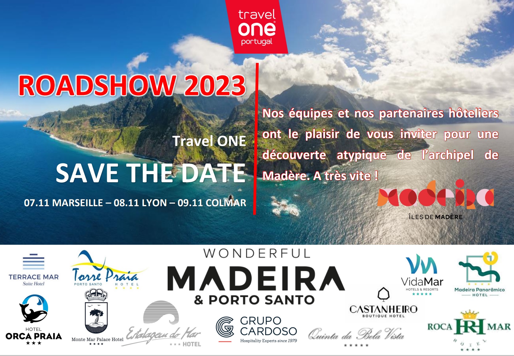 Travel One organisera un roadshow à Marseille, Lyon et Colmar en novembre 20223 Travel One organisera un roadshow à Marseille, Lyon et Colmar en novembre 20223