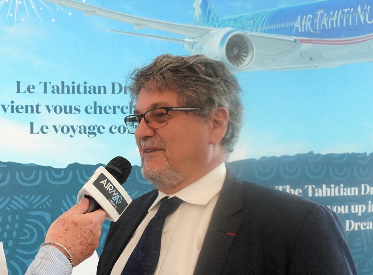 Michel Monvoisin, PDG d'Air Tahiti Nui le 14 juin à Roissy CDG. Photo : C.Hardin