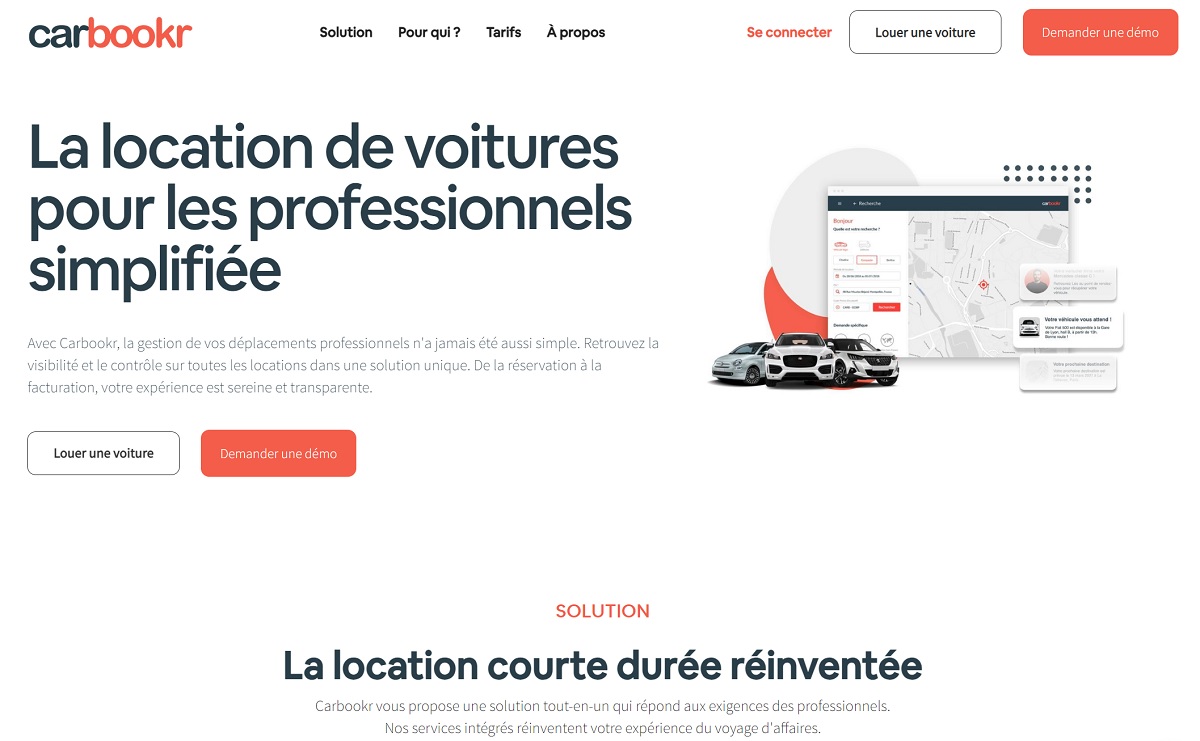 Carbookr propose des solutions d’accès aux véhicules de location pour les professionnels en France, en Europe, et demain à l'International en complément des opérateurs existants - DR : Carbookr