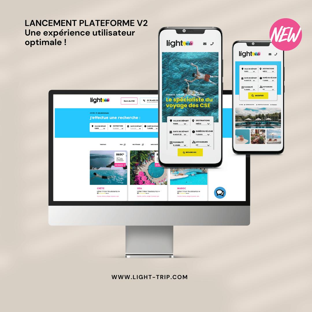 La version 2 de la plateforme de Light Trip -DR