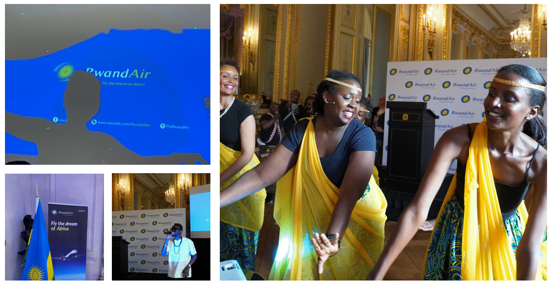 Les traditions et la culture rwandaises faisaient partie de la fête organisée à Paris le soir de ce vol inaugural - Photo : C.Hardin Les traditions et la culture rwandaises faisaient partie de la fête organisée à Paris le soir de ce vol inaugural - Photo : C.Hardin