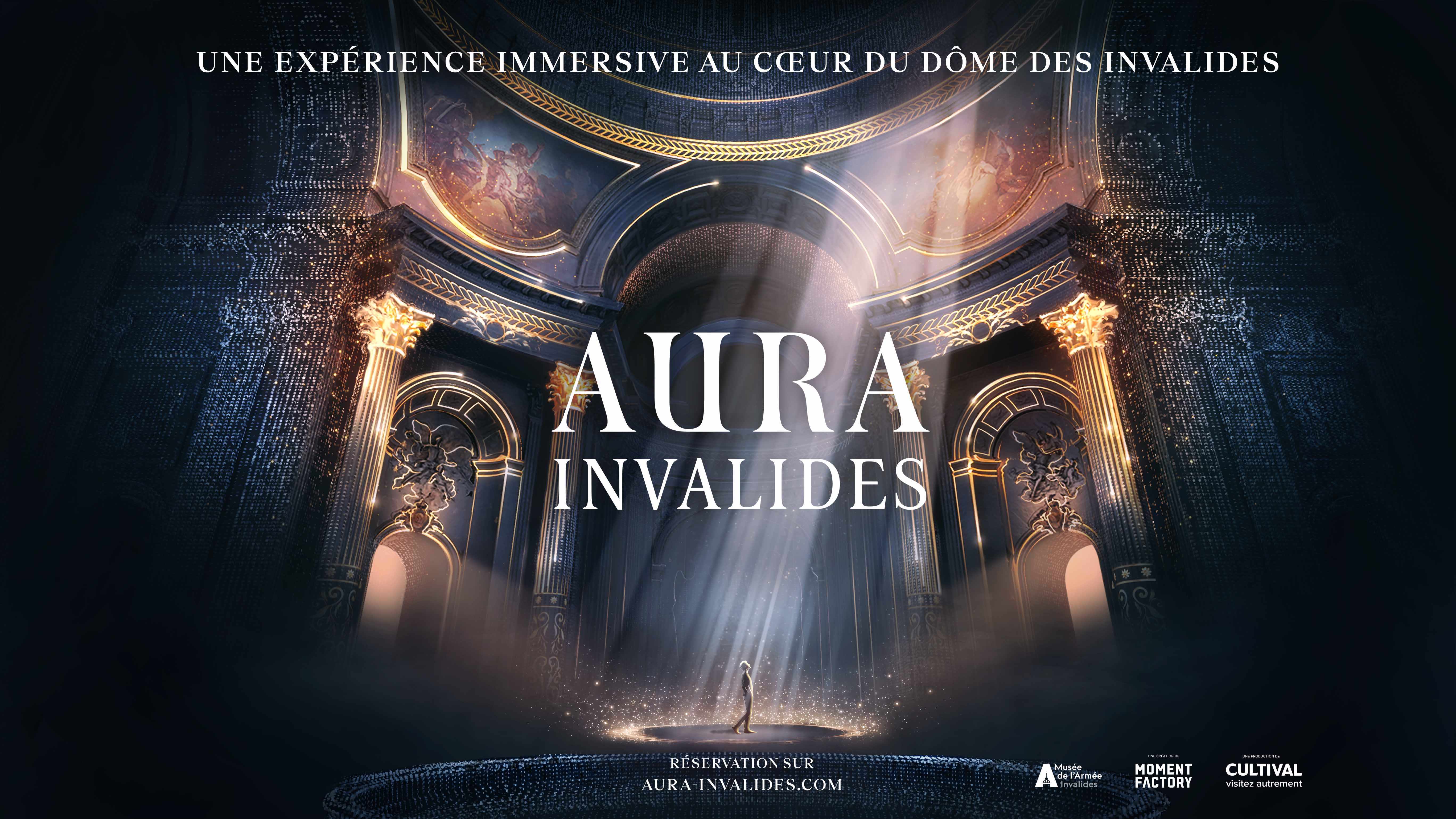 AURA Invalides, nueva experiencia inmersiva bajo la cúpula dorada