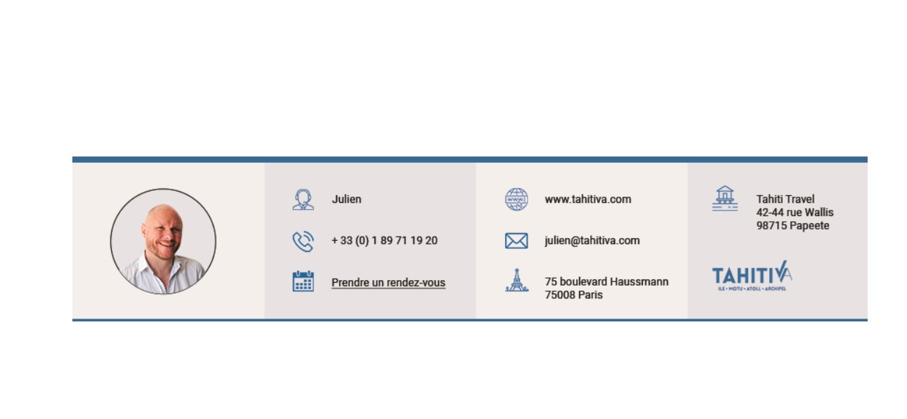 Un certain Julien anciennement employé de Lagon Spirit, figure sur les devis TahitiVA - Capture écran Un certain Julien anciennement employé de Lagon Spirit, figure sur les devis TahitiVA - Capture écran