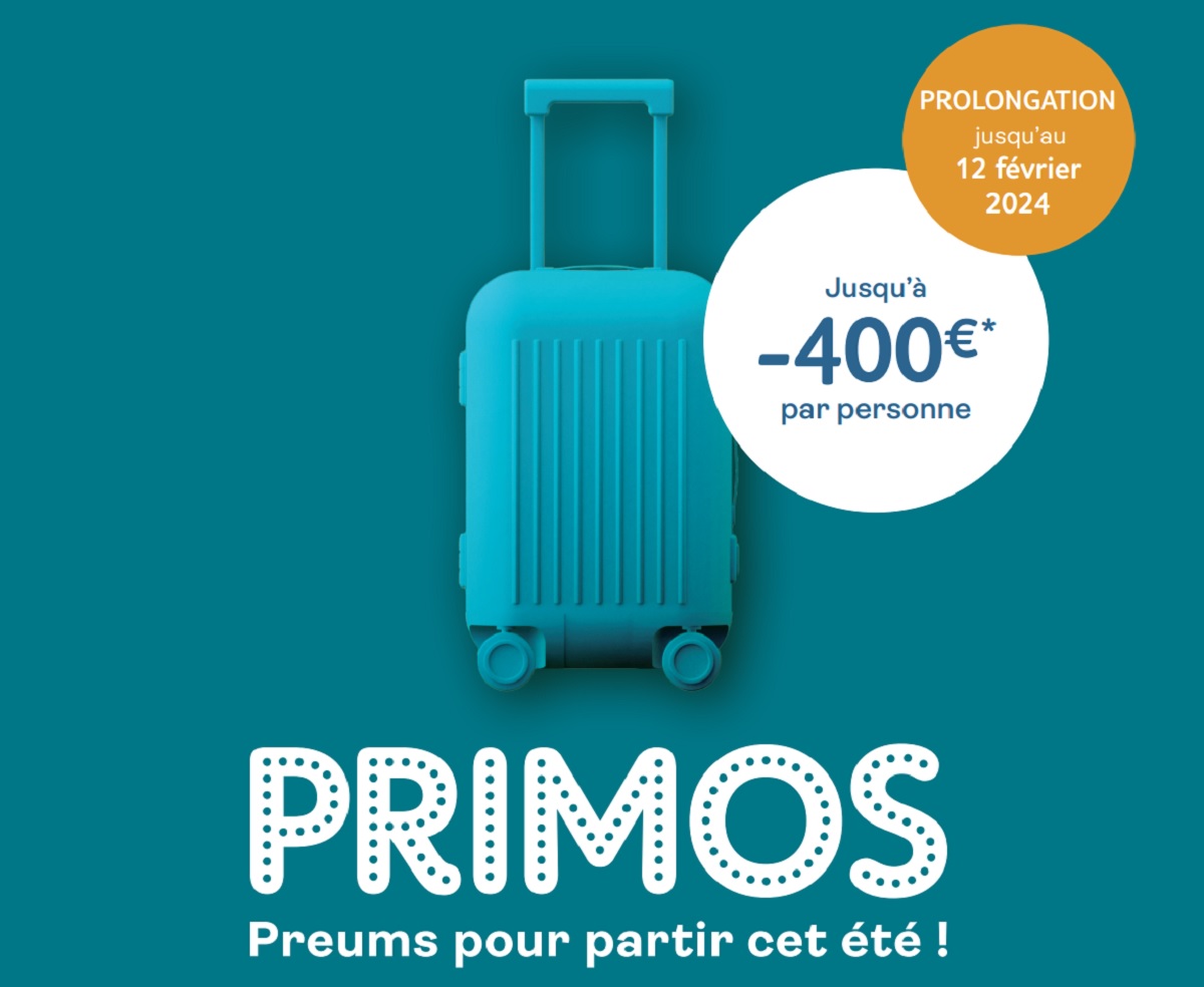 Les offres PRIMOS de TUI France prolongées jusqu'au 14 février 2024 - DR
