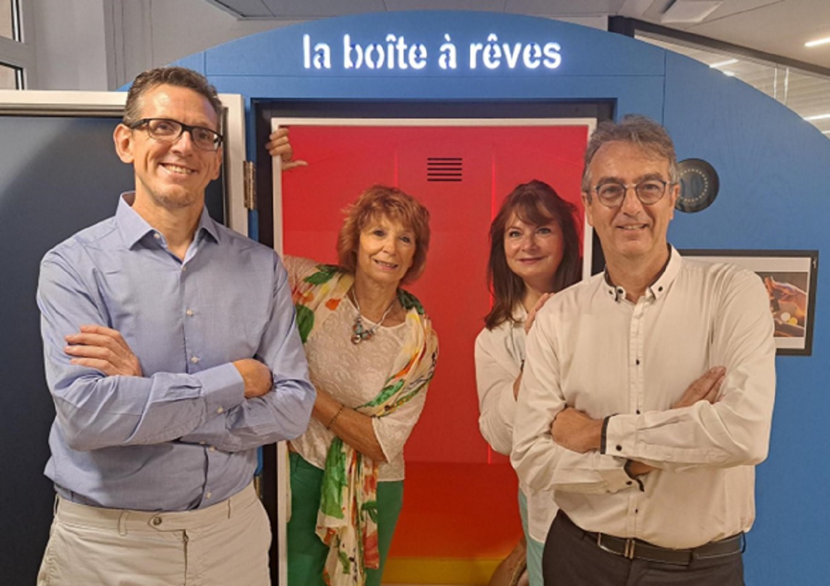 Marco Guaramonti, directeur général de Naar Voyages, Anne-Marie Villa,  Juliette Fouques et Stéphane Michaut - Photo Naar