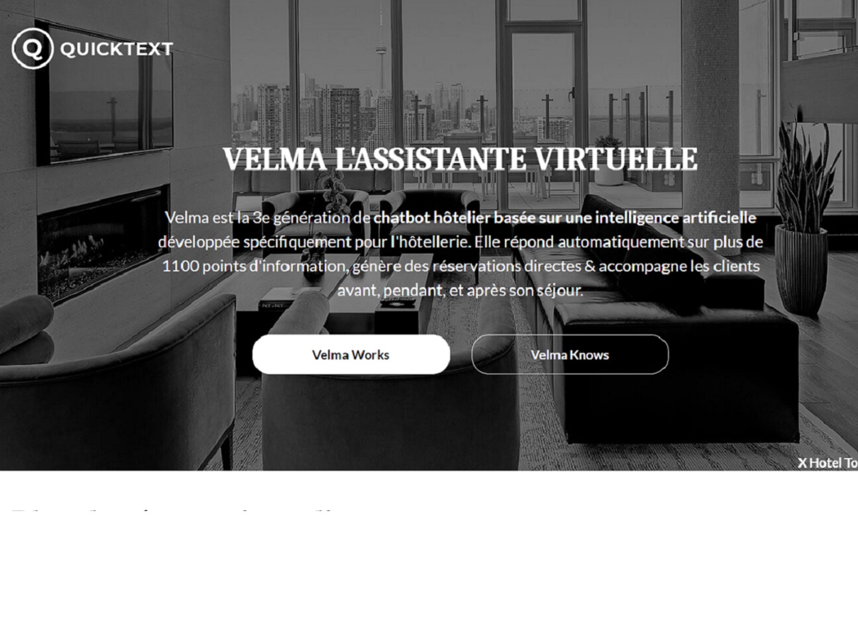 Quicktext signe aussi un partenariat avec la chaîne Precise hotels - DR