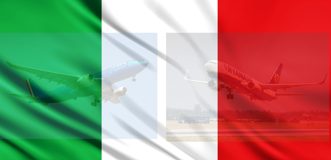 La vente d'ITA, Ryanair et ses méthodes sèment la zizanie dans le ciel italien - Crédit : Depositphotos