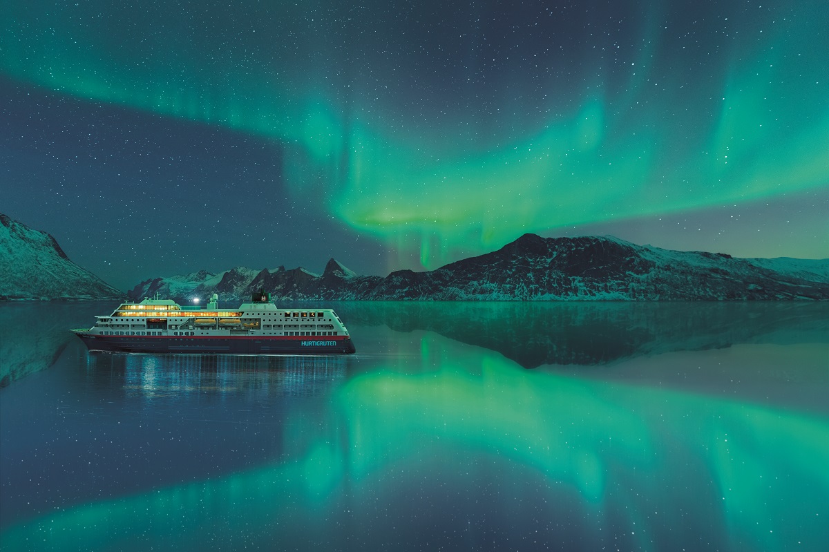 La promesse des aurores boréales est toujours la garantie de Hurtigruten - DR : Hurtigruten