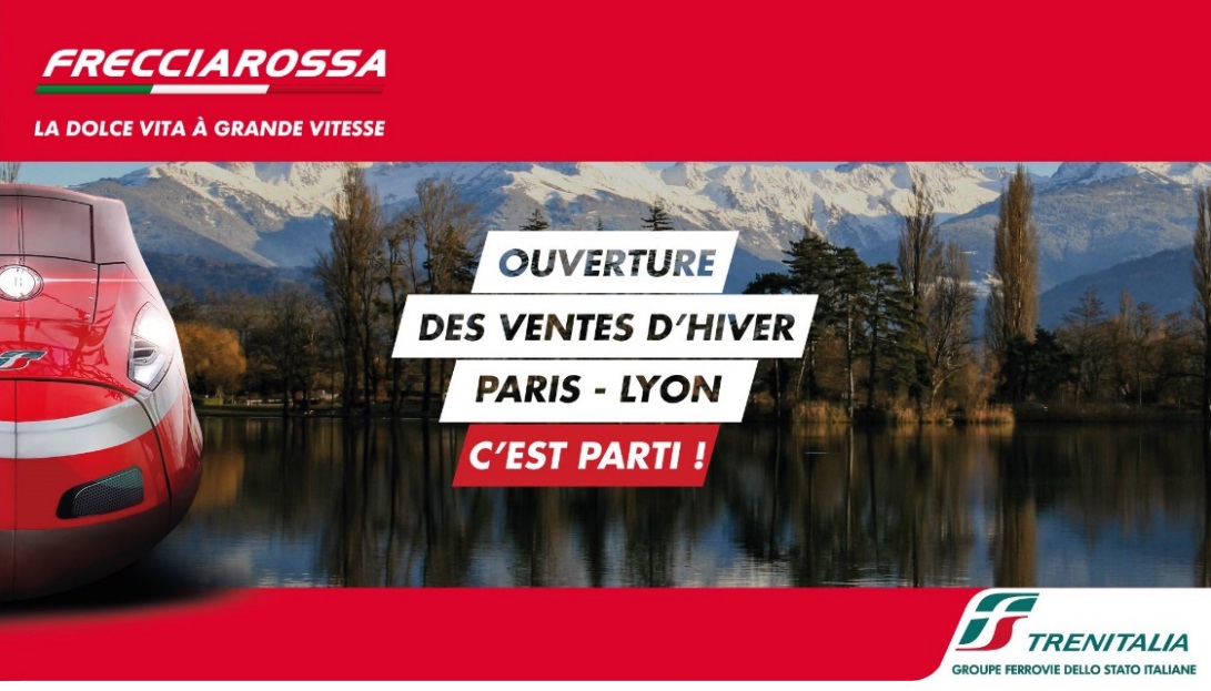 Trenitalia a ouvert ses ventes hiver et remet en service en 3e aller retour entre Paris et Lyon - Photo Trenitalia Trenitalia a ouvert ses ventes hiver et remet en service en 3e aller retour entre Paris et Lyon - Photo Trenitalia