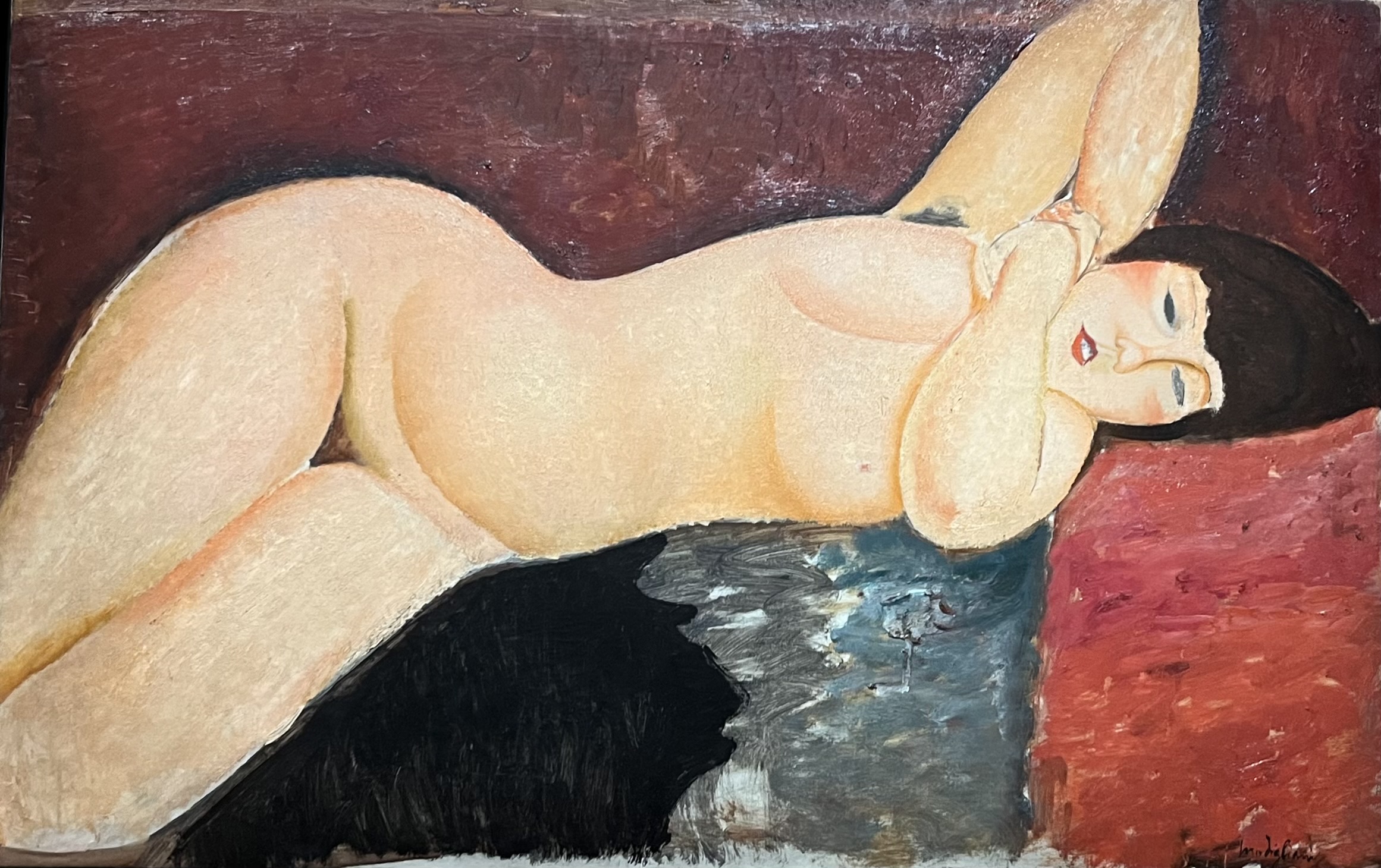 C'est le seul nu de Modigliani présente au musée de l'Orangerie (Photo PB) C'est le seul nu de Modigliani présente au musée de l'Orangerie (Photo PB)