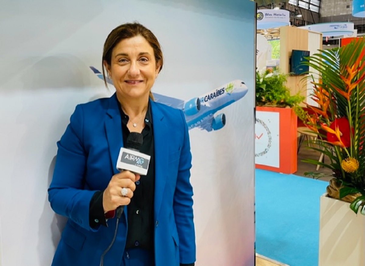 Air Caraïbes - French Bee : Christine Ourmières-Widener, Directrice générale ce mardi au salon IFTM. Photo : C.Hardin