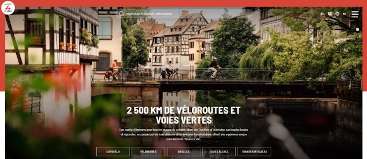 Alsace à vélo : Lancement de la nouvelle version de son site internet - ©ADT