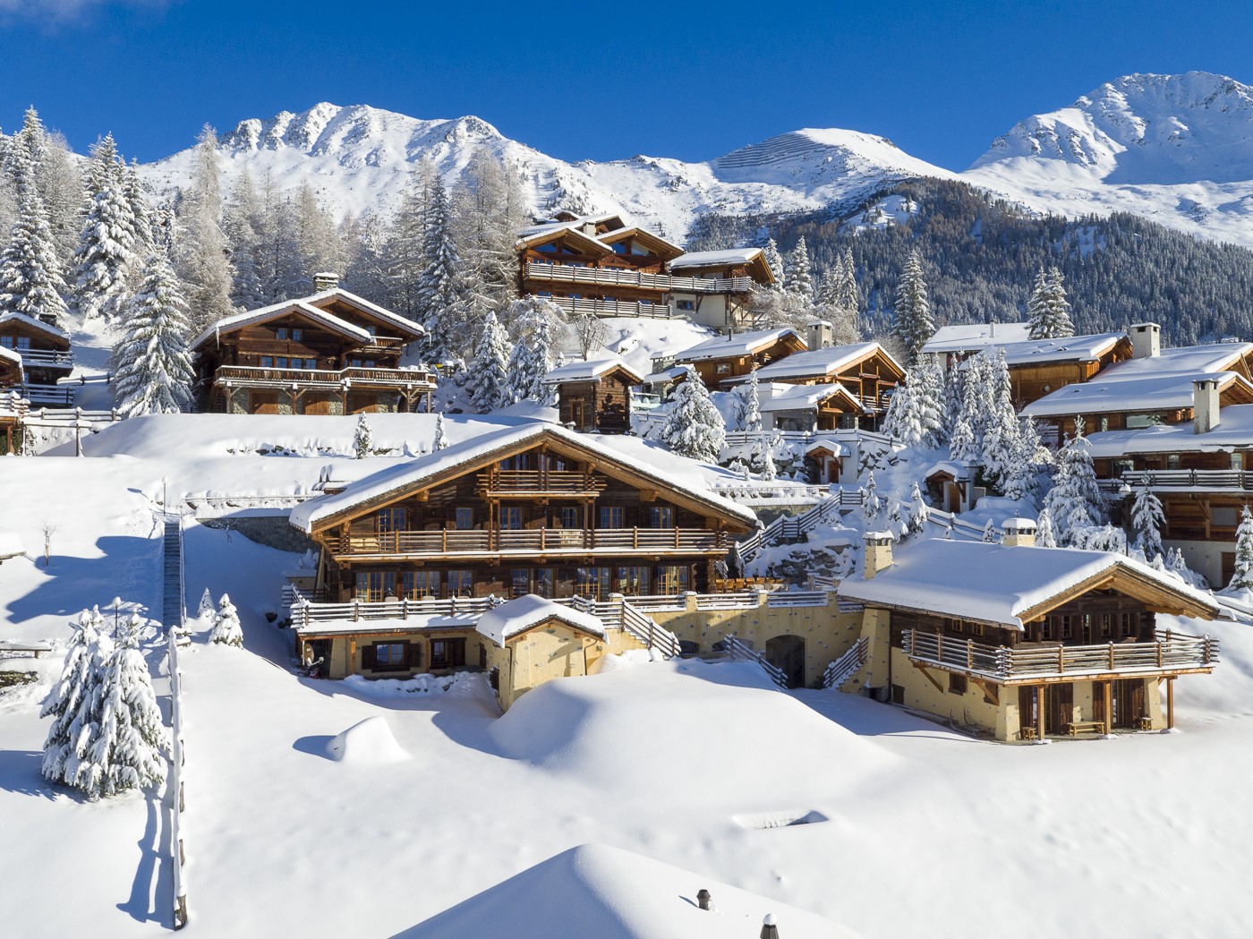 Des chalets loués de 20 000 à 300 000 € la semaine. Ici, le chelet Chouqui à Verbier. (Photo Emerald Stay)