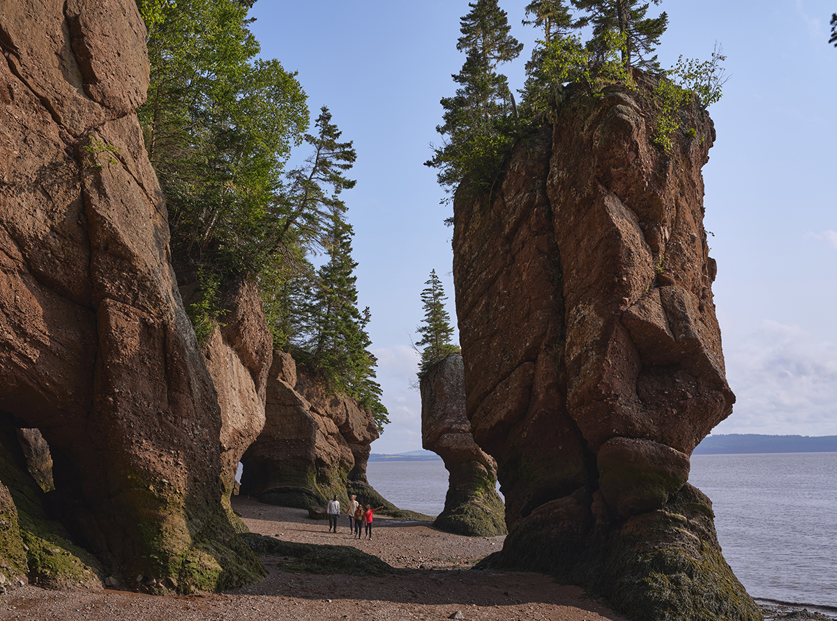 Hopewell Rocks dans le parc national de la baie de Fundy : © Destination Canada