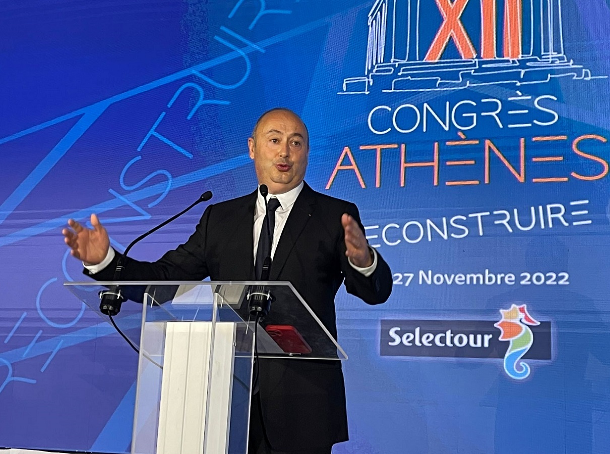 Laurent Abitbol, Président du directoire de Selectour lors du précédent congrès à Athènes - Photo JDL