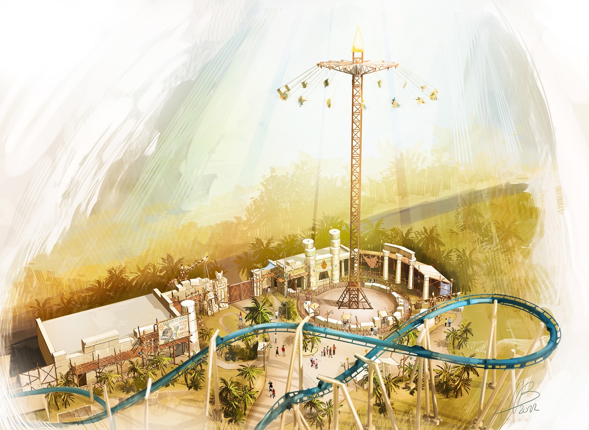 La Tour de Numérobis et ses 40 mètres de hauteur, nouvelle attraction en 2024 - DR : Parc Astérix