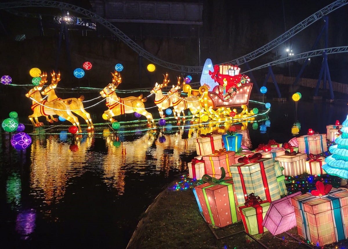 Le Noël Gaulois du Parc Astérix se tiendra du 23 décembre 2023 au 7 janvier 2024, avec en nouveauté cette année, « Les jardins merveilleux du Père Noël » - DR : A.B.