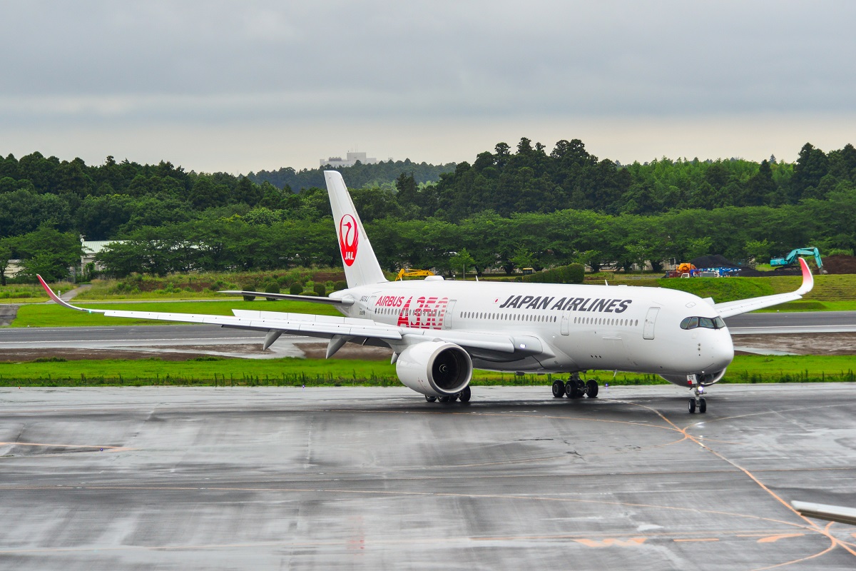 Un Airbus A350-900 Japan Airlines. C'est un appareil de ce type qui a assuré le vol JAL 516 -  Crédit : Depositphoto Auteur phuongphoto