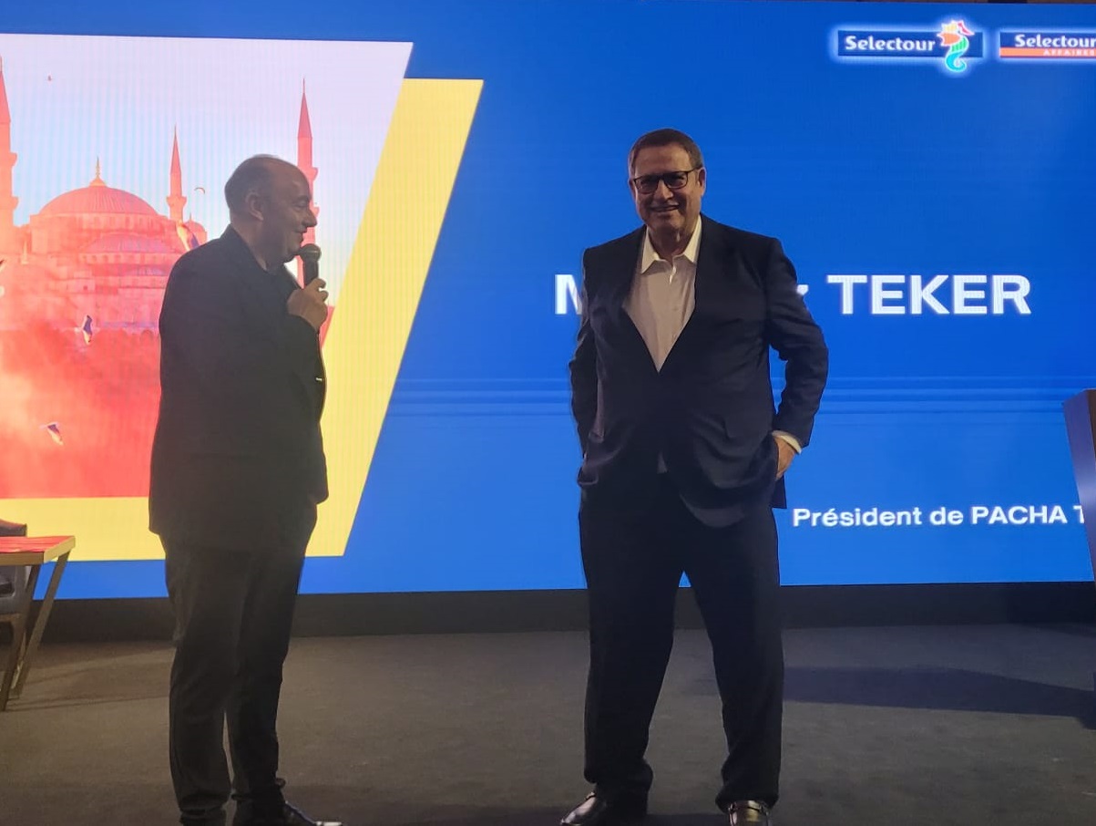Laurent Abitbol, président du directoire de Selectour, avec Paul Mumtaz Teker, président de Pacha Tours. Ils opèrent également en duo à la tête de l'APST - DR : A.B.
