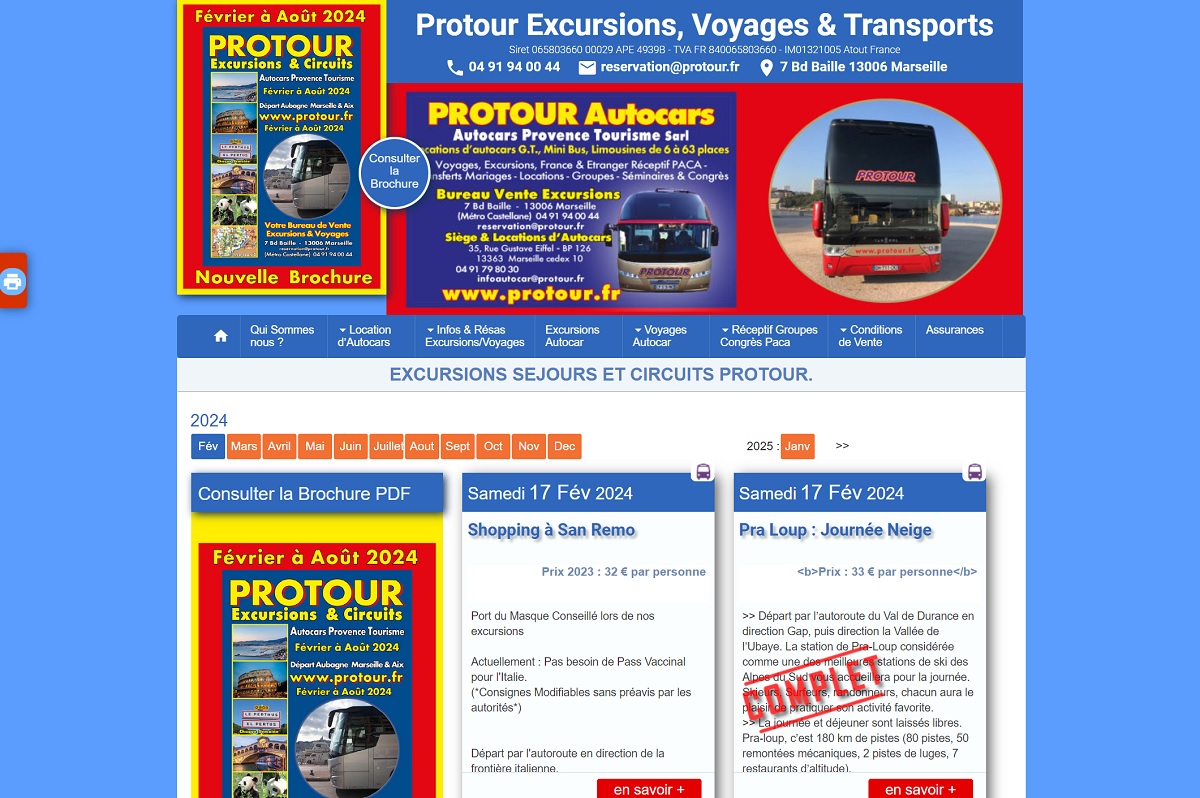 Un nouveau site Internet Protour.fr est en cours d'élaboration, il devrait être effectif autour du 1er avril - DR : Capture d'écran Protour.fr Un nouveau site Internet Protour.fr est en cours d'élaboration, il devrait être effectif autour du 1er avril - DR : Capture d'écran Protour.fr