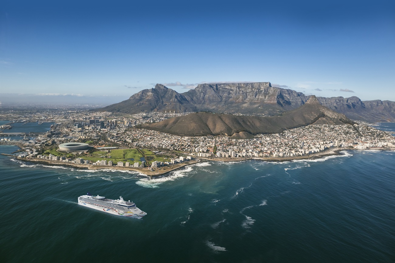 Le Norwegian Dawn était parti du Cap, en Afrique du Sud, le 13 février. @Norwegian Cruise Line