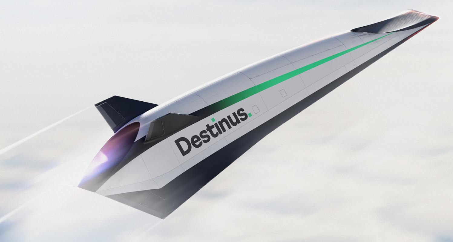 Un avion en forme de fer à repasser sans hublots - Crédit : Destinus