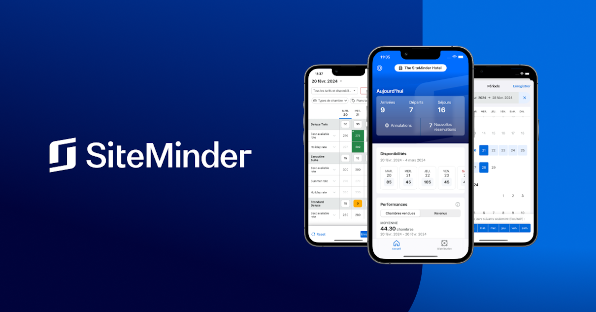 SiteMinder lance son application mobile et ouvre une nouvelle ère de gestion de revenus pour les hôteliers - SiteMinder