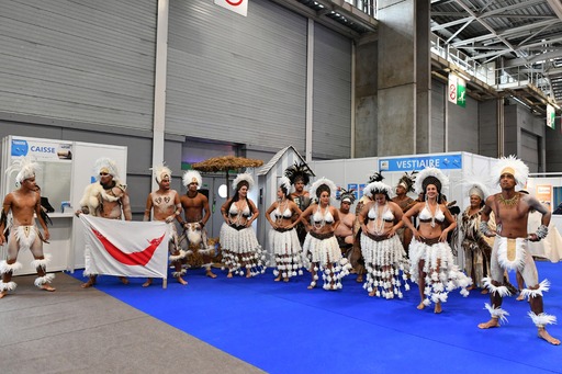 L'ïle de Pâques a su séduire les visiteurs du Mondial du tourisme avec ses danses traditionnelles (© FFoucha /Comexposium)