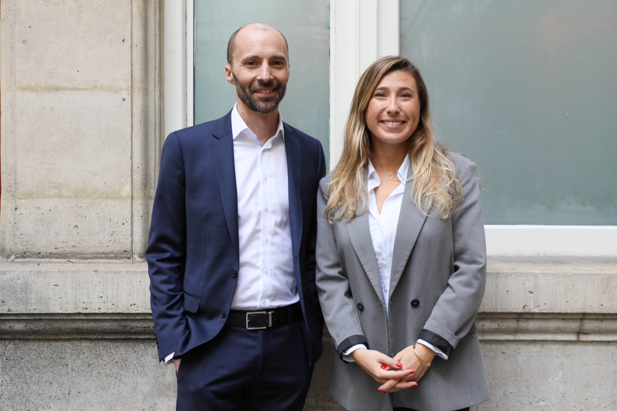 Nicolas Hénin (Transavia) et Camille Escallon lundi 18 mars à Paris. Crédit : M.Destombes