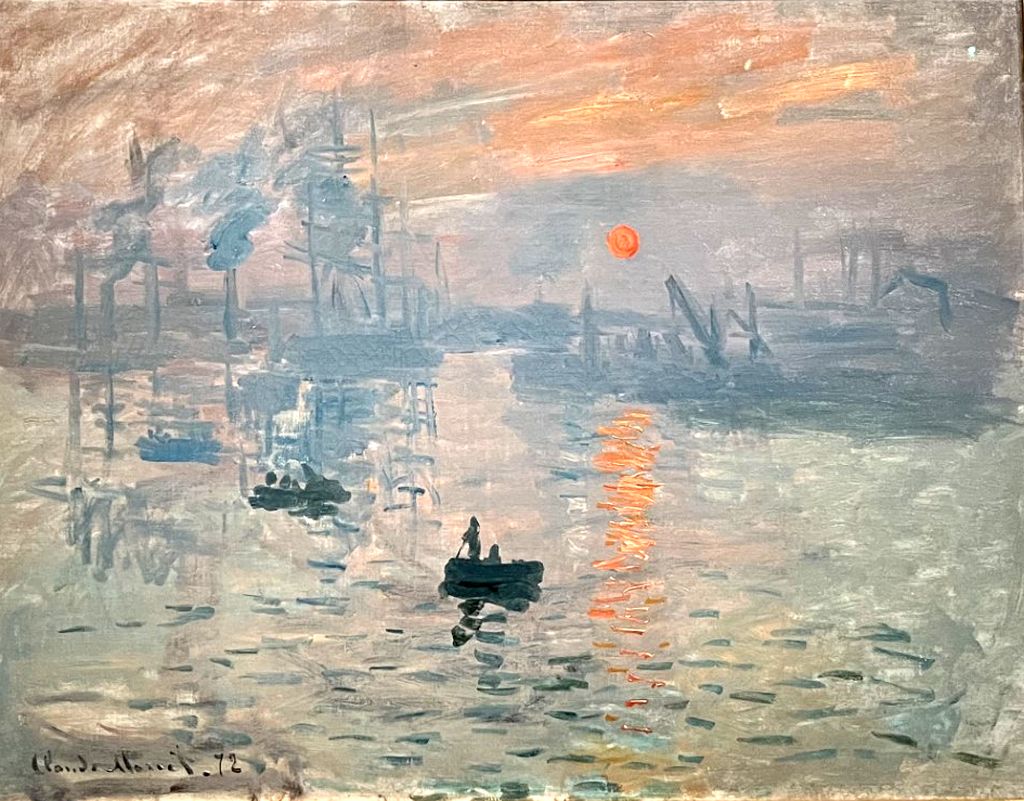 Le titre de cette œuvre de Claude Monet, "Impression, soleil levant", tournée en dérision par le critique Louis Leroy, a finalement donné son nom à cette révolution picturale majeure (©PB)