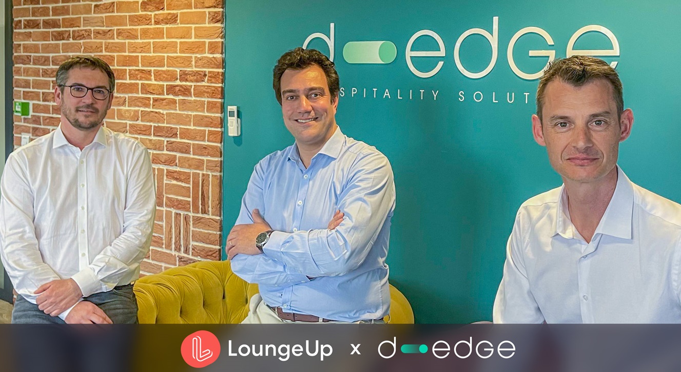 D-EDGE acquiert LoungeUp.Aucun changement n'est prévu dans la structure actuelle des deux entités et les équipes de LoungeUp restent inchangées. Les fondateurs Mathieu Pollet et Lionel Tressens dirigeront le développement de la division Solutions de gestion Clients (CRM) du groupe. - Photo D-EDGE