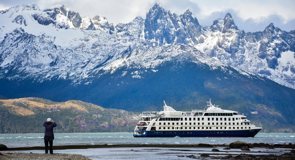 À bord de deux bateaux (Ventus Australis et Stella Australis), les passagers Australis naviguent à travers la Patagonie chilienne et argentine @Australis