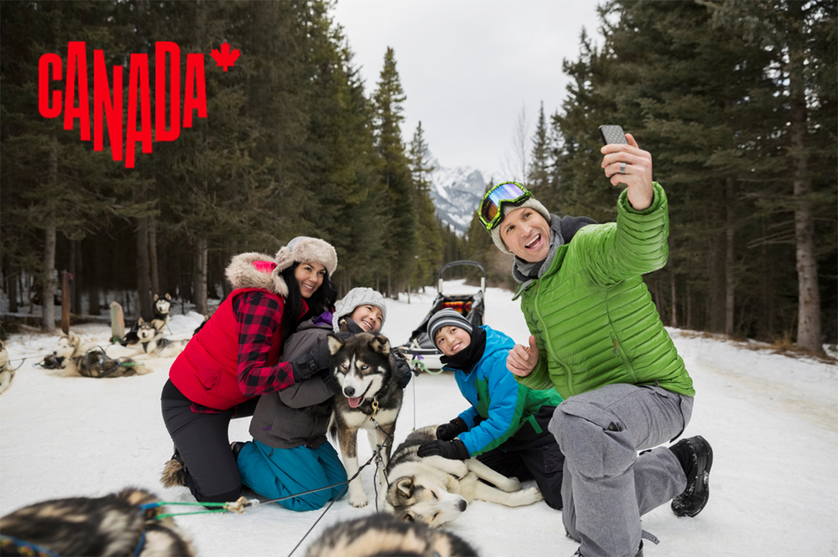 Traîneau à chiens, Alberta © Tourism Canmore Kananaskis