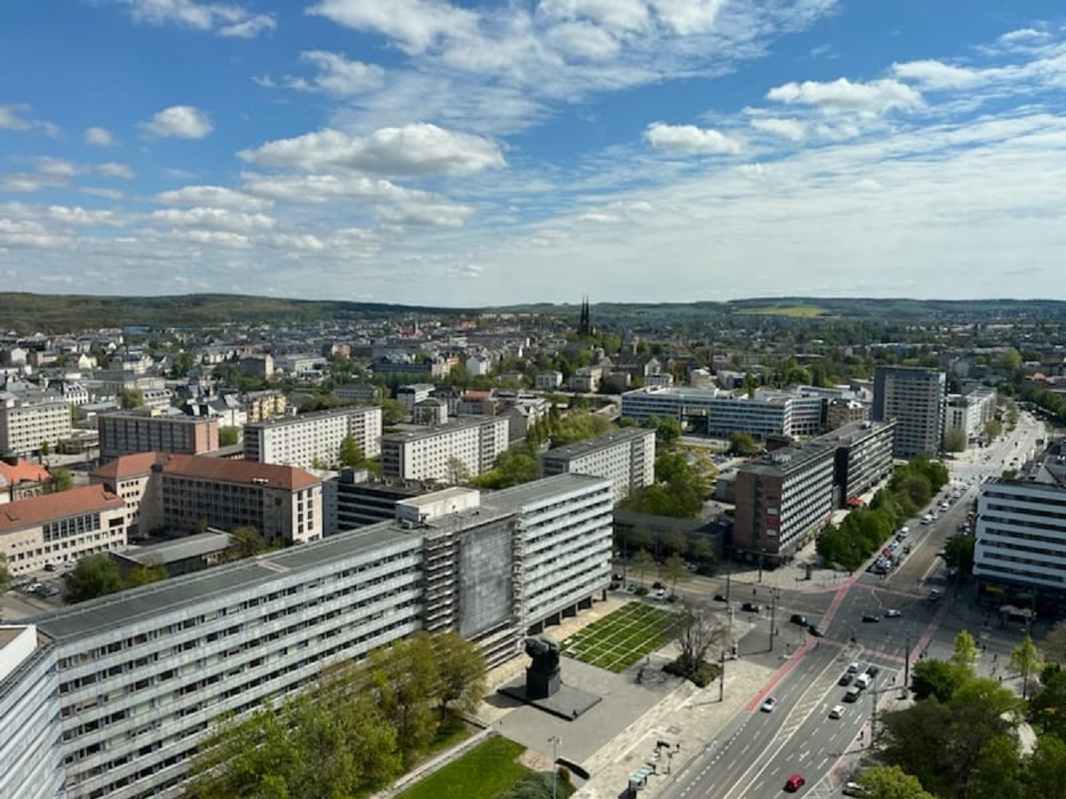 Dès 1945, les communistes au pouvoir s’employèrent peu à peu à reconstruire Chemnitz dans le style caractéristique des ex-pays de l’est - Photo PB