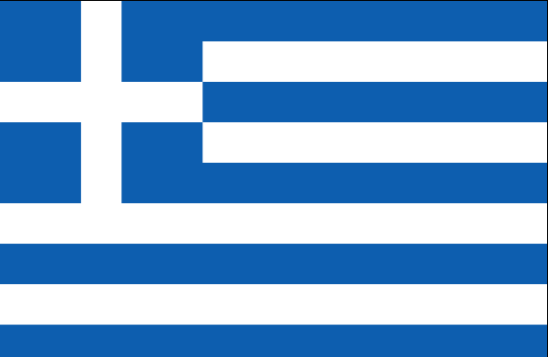 Drapeau de la Grèce - DR : Wikipedia Drapeau de la Grèce - DR : Wikipedia