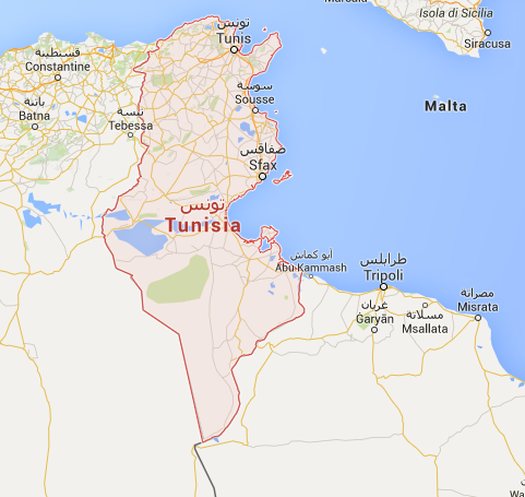 Les voyageurs danois sont invités à quitter la Tunisie au plus vite - DR : Google Maps