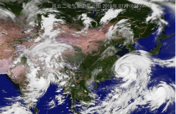 Le typhon Chan-Hom se rapproche des côtes chinoise - DR : Weather.com.cn