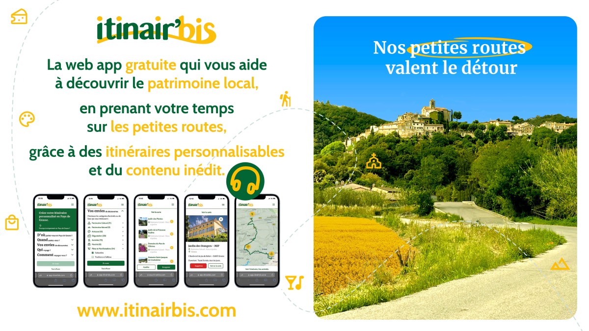 L'appli Itinair’bis permet la découverte du patrimoine et du tourisme local - Photo Itinair’bis