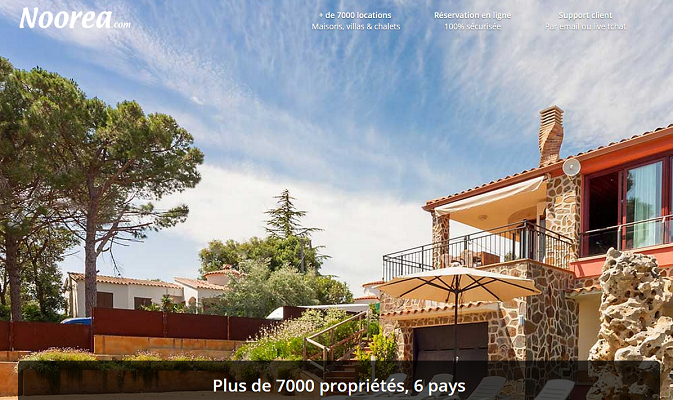La nouvelle plateforme Noorea Villas est en ligne depuis juin 2015 - Capture d'écran