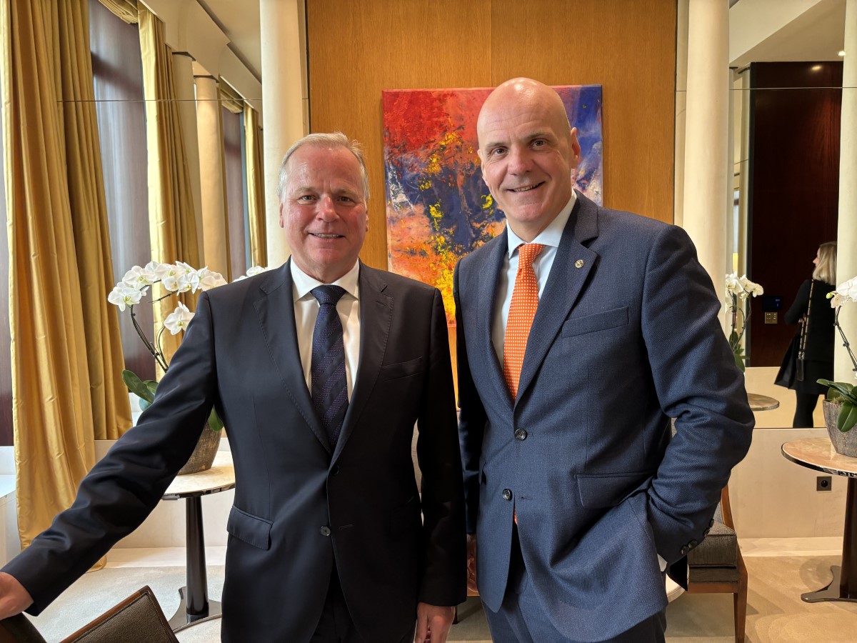 Michel Morauw, Managing Director Hyatt Northern Europe, et Gorka Bergareche, Area Vice-president Operations Luxury Hotels Europe, Africa & Middle East ©David Savary