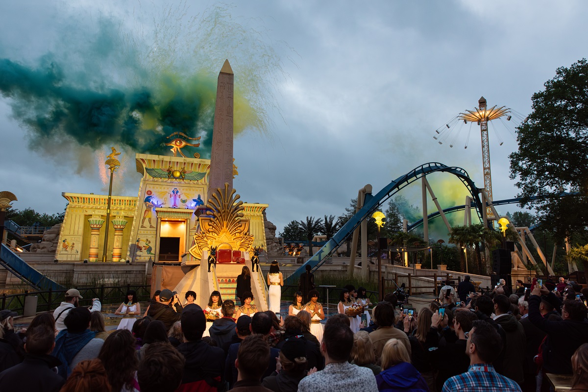 Dans la zone Egypte, tout près du OzIris, la nouvelle attraction « La Tour de Numérobis » a été inaugurée le 31 mai dernier - Photo Parc Astérix