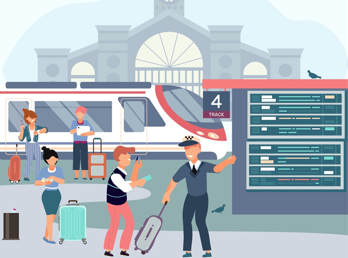 Le pass rail est un abonnement pour les TER et Intercités de toute la France - Depositphotos @macrovector Le pass rail est un abonnement pour les TER et Intercités de toute la France - Depositphotos @macrovector