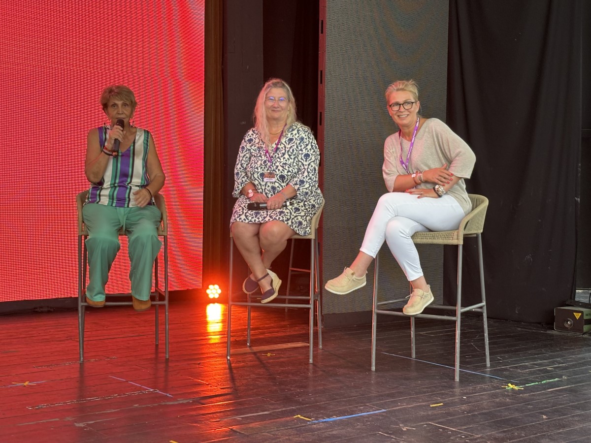 De gauche à droite, Adriana Michella (Cediv), Isabelle Maimbourg (OPCO Mobilités), et Sylvie Da Silva (Enquête2sens). @David Savary
