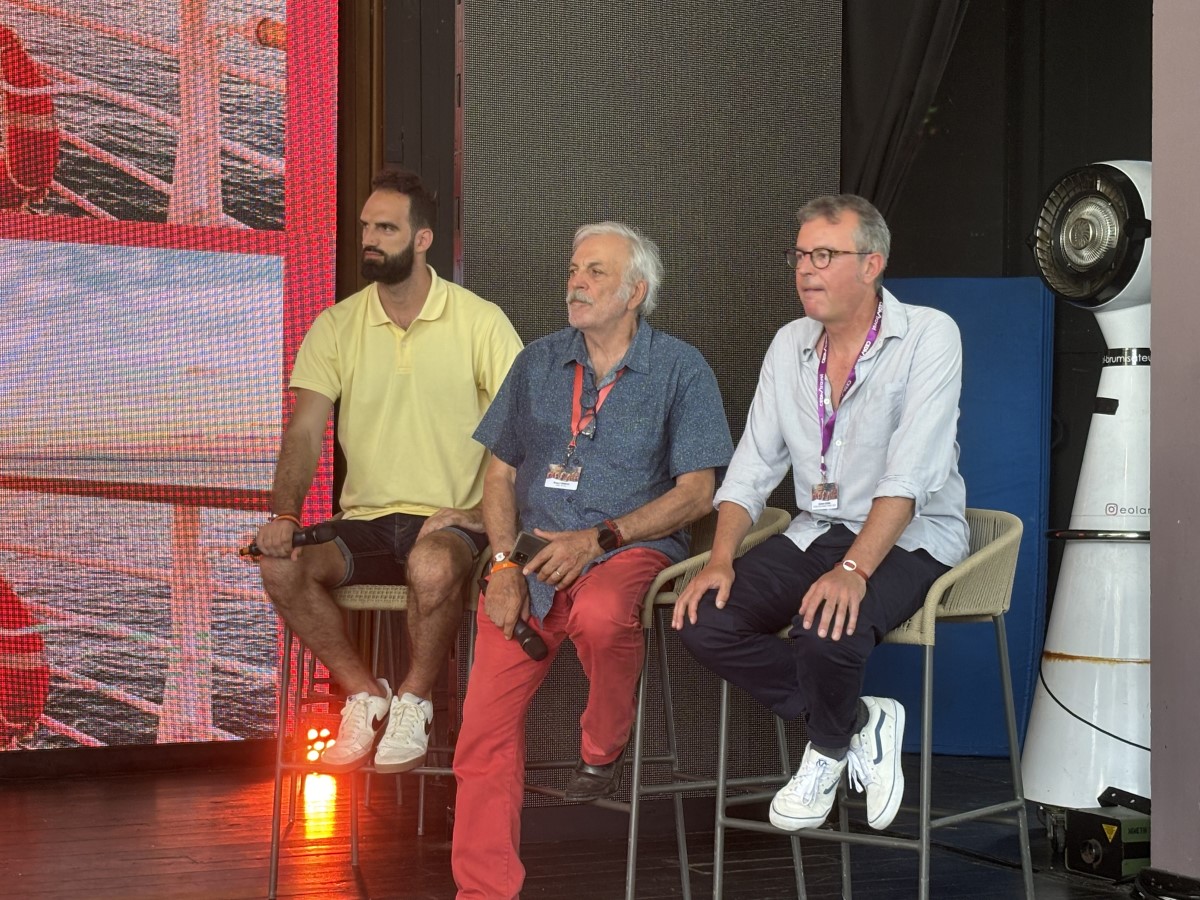De gauche à droite, Alexandre Torbay (Kewee), Richard Soubielle (Cediv) et Germain Lelarge (« Je pars, Tu pars, Il part »). @David Savary