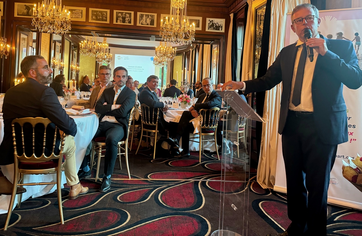 Germain Lelarge, président et co-fondateur, présente le bilan de l'Association. /crédit JDL Germain Lelarge, président et co-fondateur, présente le bilan de l'Association. /crédit JDL