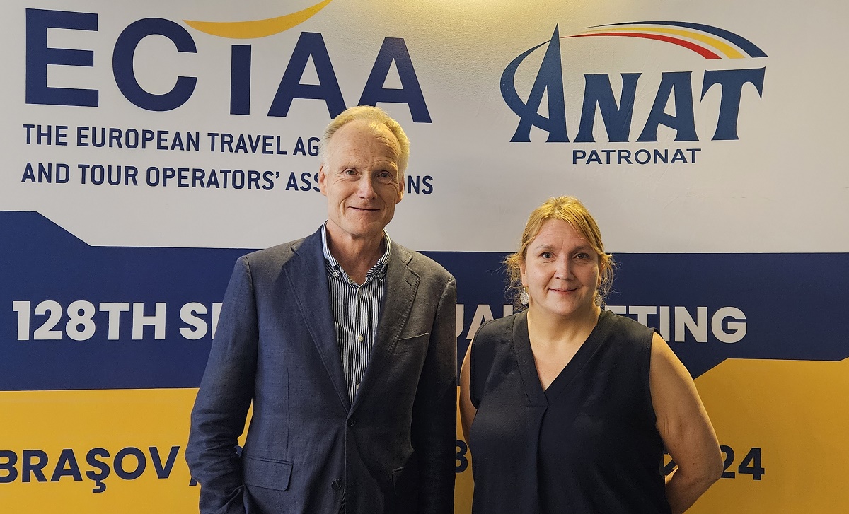 Frank Oostdam et Heli Mäki-Fränti respectivement Président et Vice-Présidente de l'ECTAA - Photo ECTAA