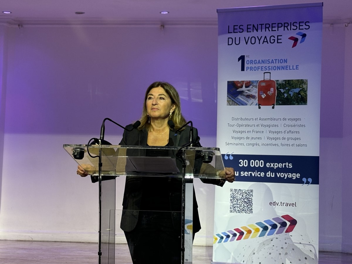 Valérie Boned lors de l'Assemblée Générale des Entreprises du Voyage le 19 juin à Paris. ©David Savary