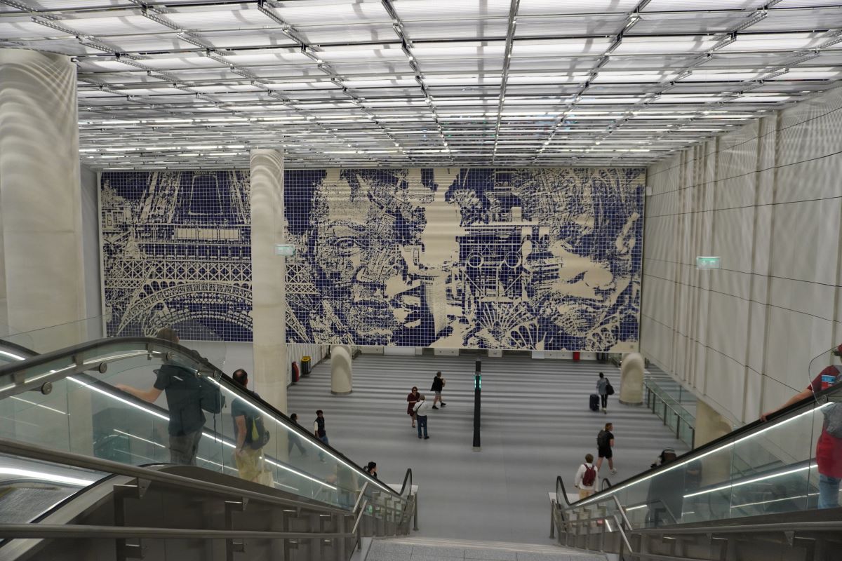 A Orly, une gare moderne et lumineuse. Photo : C.Hardin