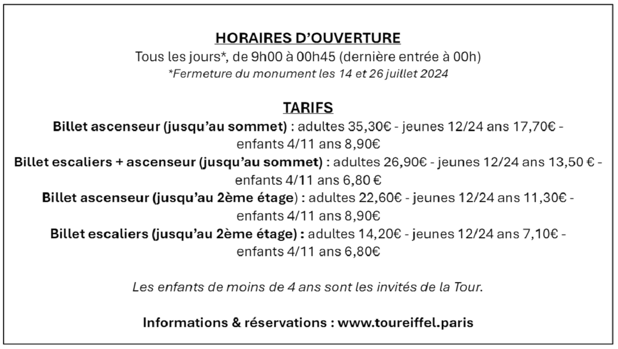 ©Société d’exploitation de la tour Eiffel