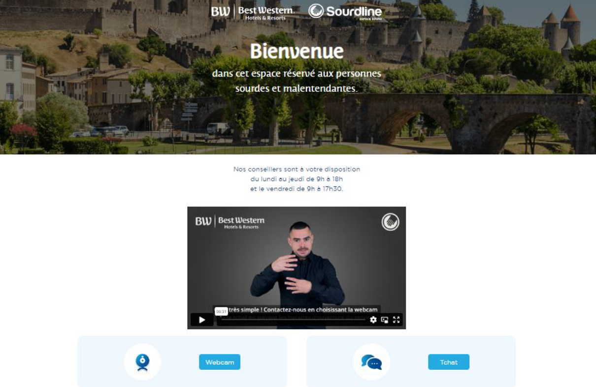 BW Hotels : nouveau service client pour les malentendants - Photo : ©BW Hotels & Resorts BW Hotels : nouveau service client pour les malentendants - Photo : ©BW Hotels & Resorts